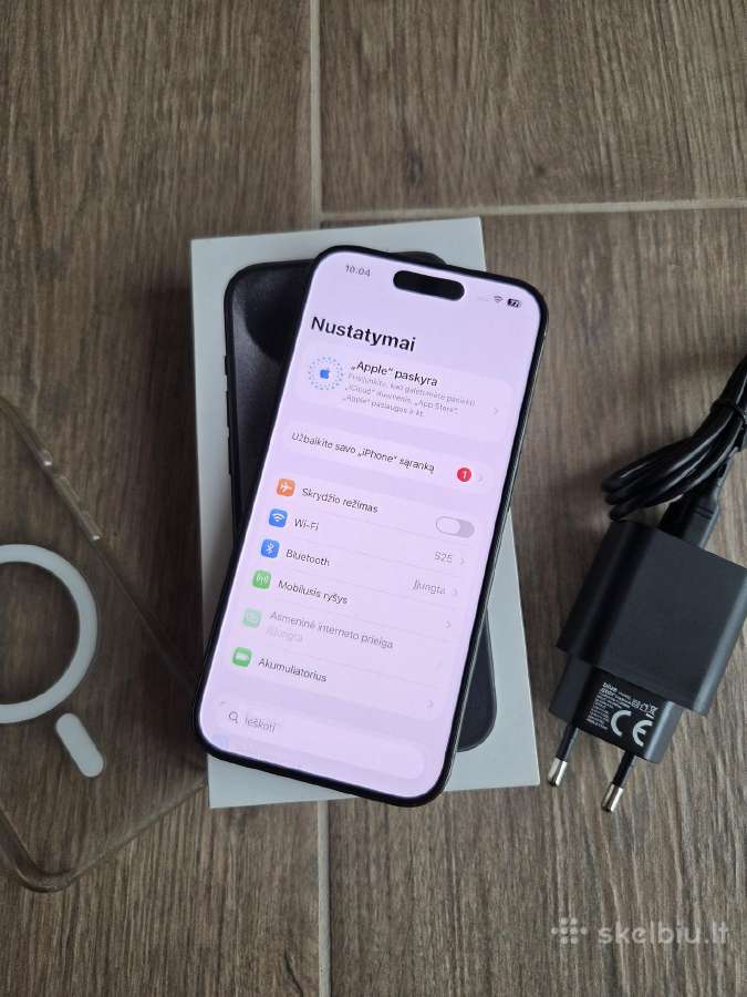 iPhone 15 Pro 128gb, tvarkingas, pilnu komplektu - nuotraukos Nr. 2