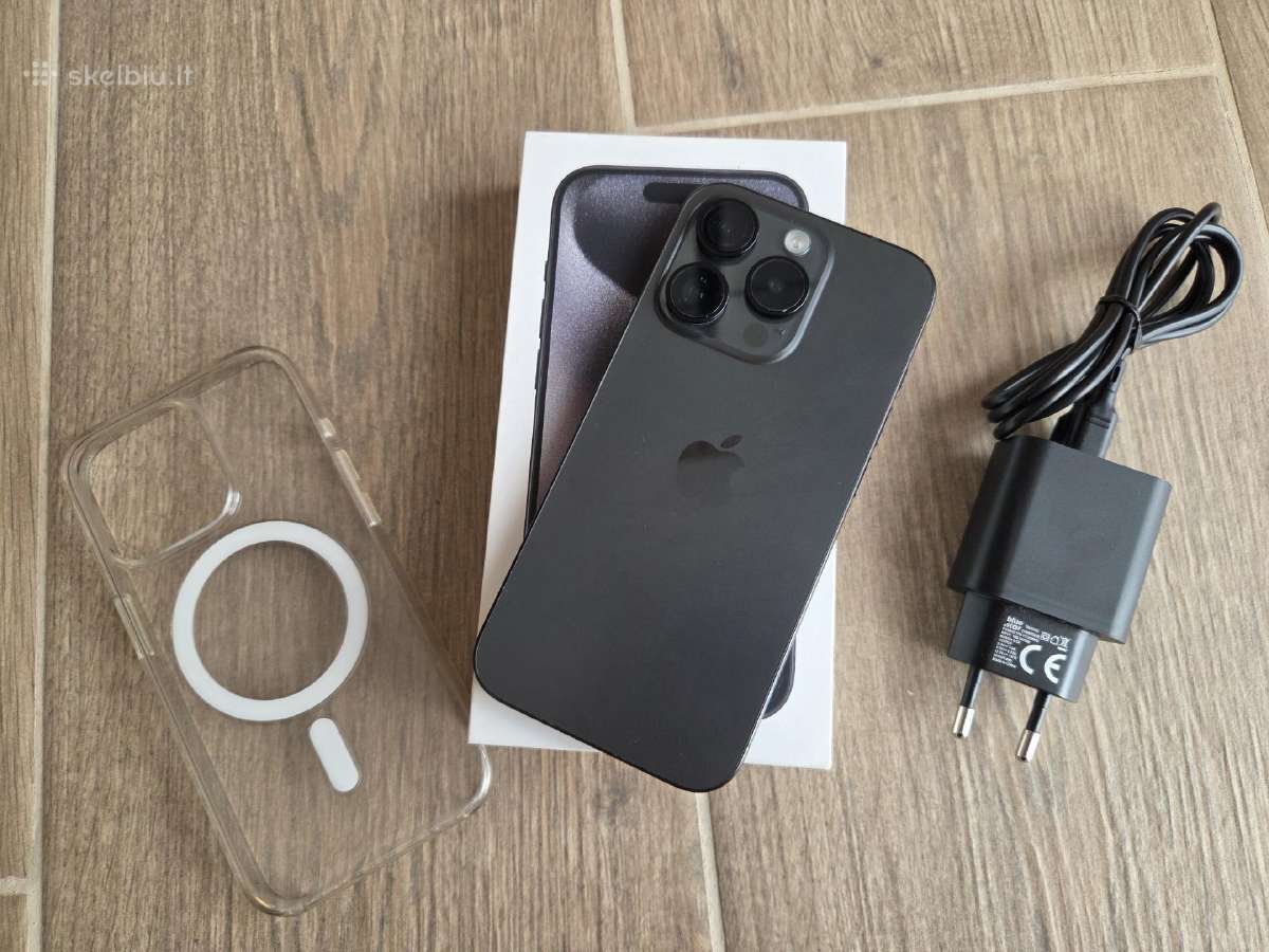 iPhone 15 Pro 128gb, tvarkingas, pilnu komplektu - nuotraukos Nr. 5