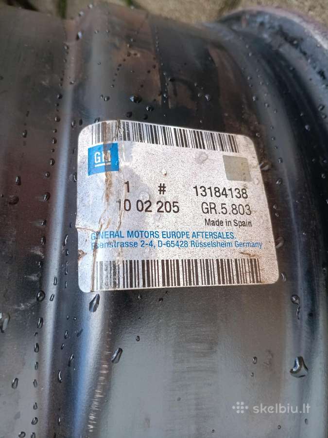 R16 opel ratlankiai su originaliais kalpokais - nuotraukos Nr. 6