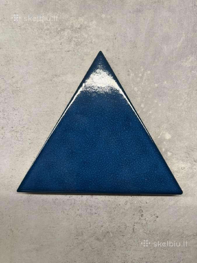 Ispaniškos sienų plytelės trikampės Electric blue - nuotraukos Nr. 2