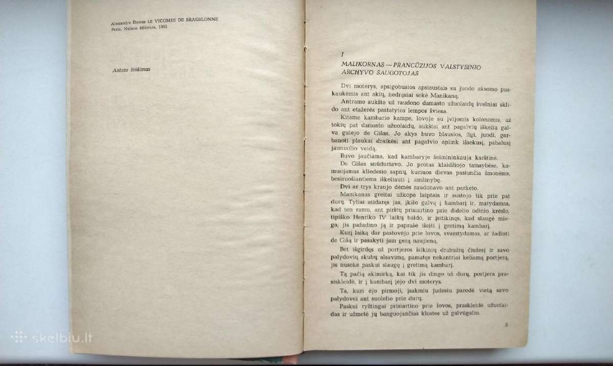 A. Diuma. Vikontas de Braželonas. 3,4 dalys - nuotraukos Nr. 11