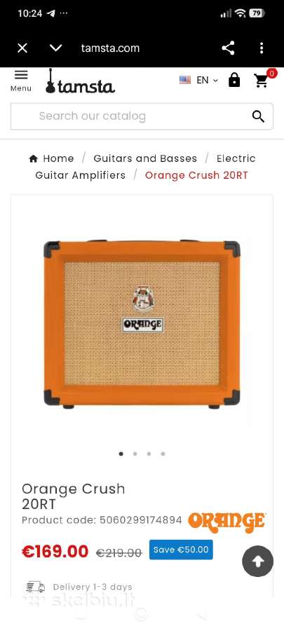Gitaros garso stipintuvas Orange crush 20rt - nuotraukos Nr. 5