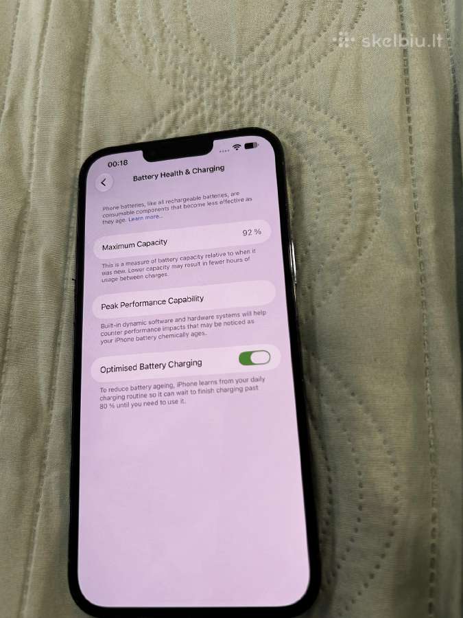 iPhone 13 pro max 128gb baterija 92 - nuotraukos Nr. 3