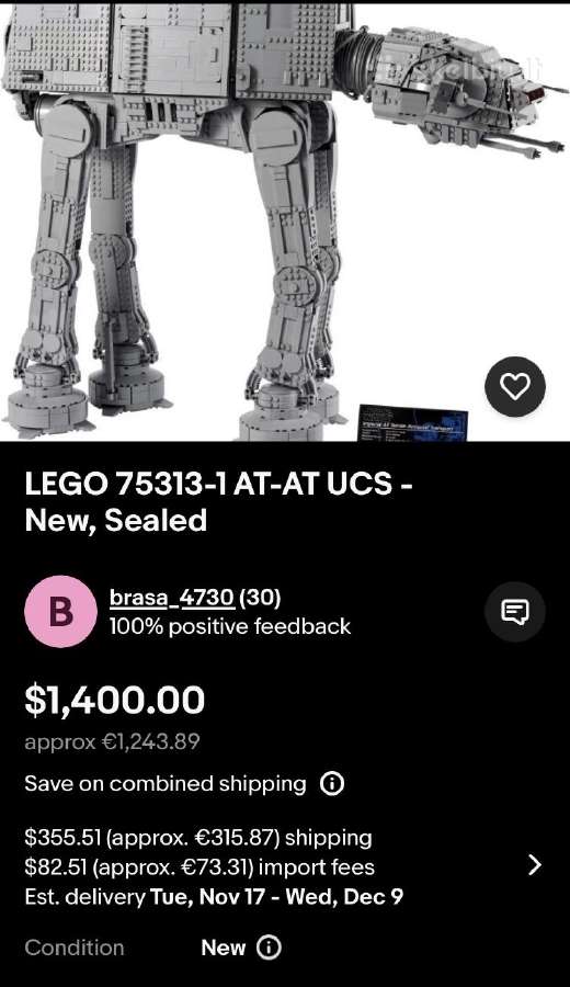Lego Star Wars At-at Ultimate Collector Series - nuotraukos Nr. 8