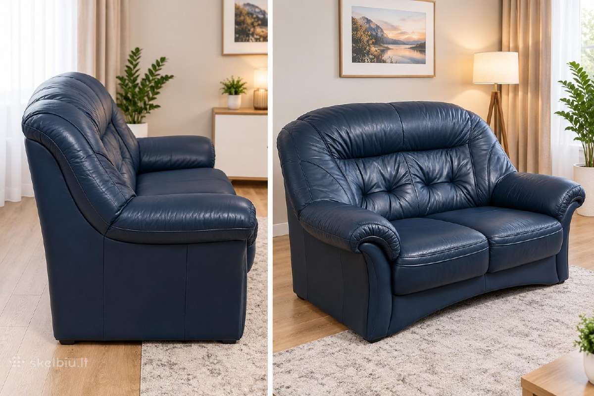 Odinė sofa - nuotraukos Nr. 2