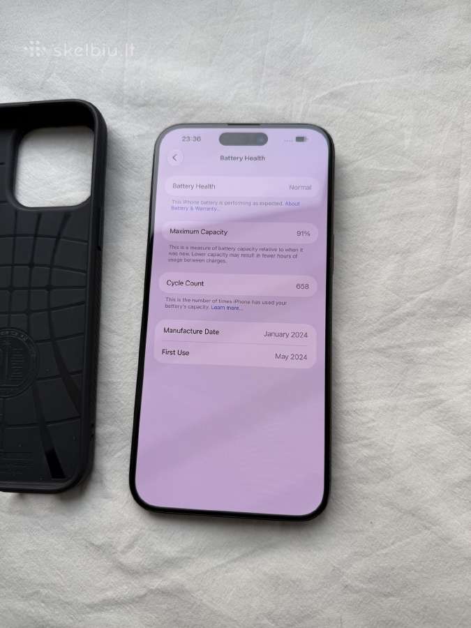 iPhone 15 Pro Max 256gb Black - nuotraukos Nr. 5