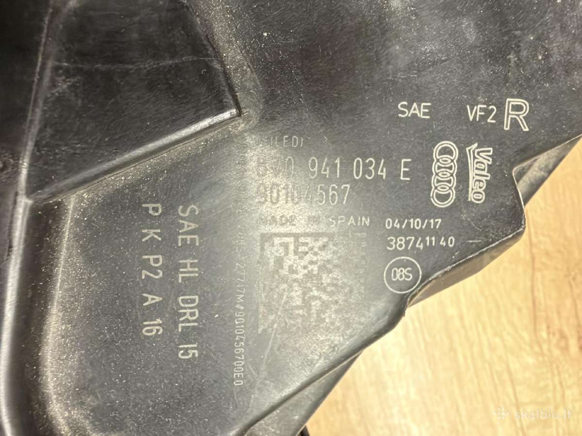 Parduodamas Žibintas Audi A3 8v Facelift Usa - nuotraukos Nr. 6