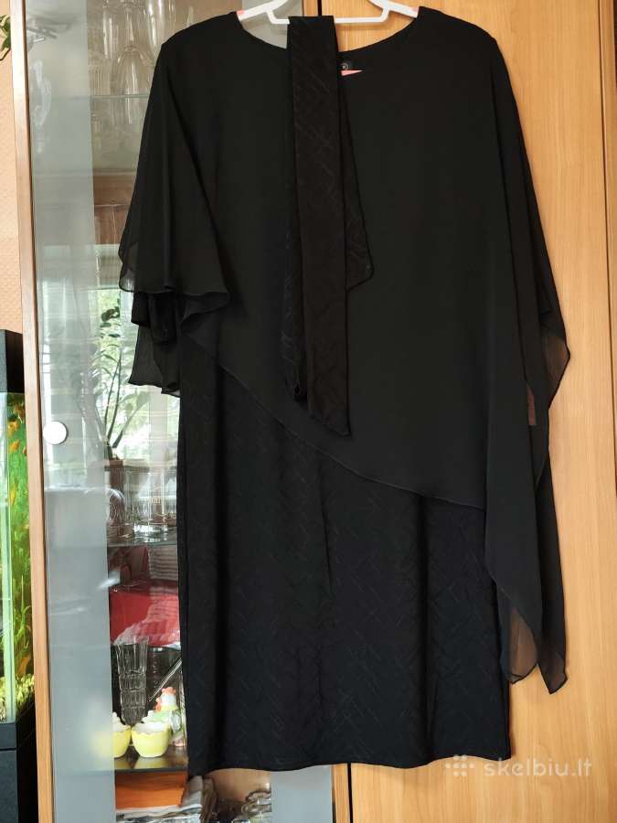 Elegantiška proginė suknelė su šifono pelerina - nuotraukos Nr. 9