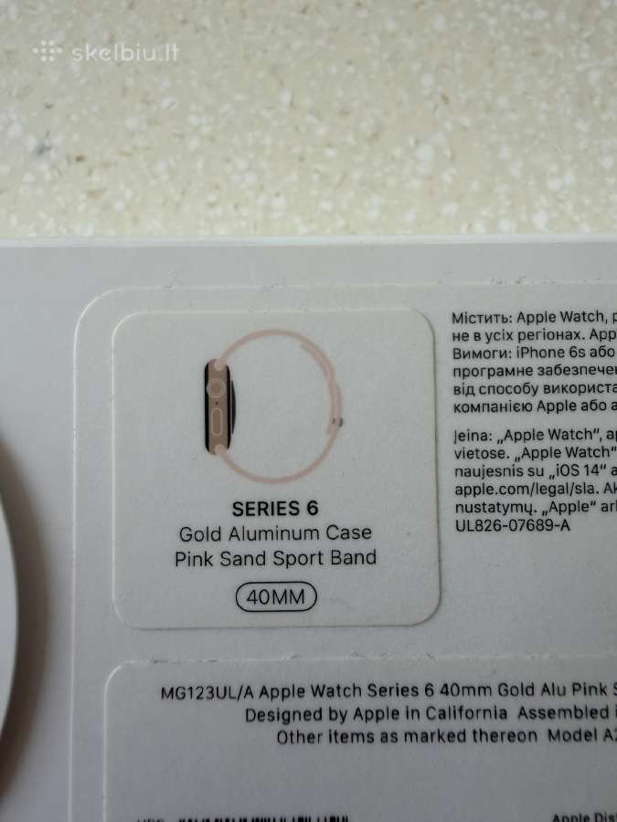 Apple watch 6 gold 40mm - nuotraukos Nr. 6