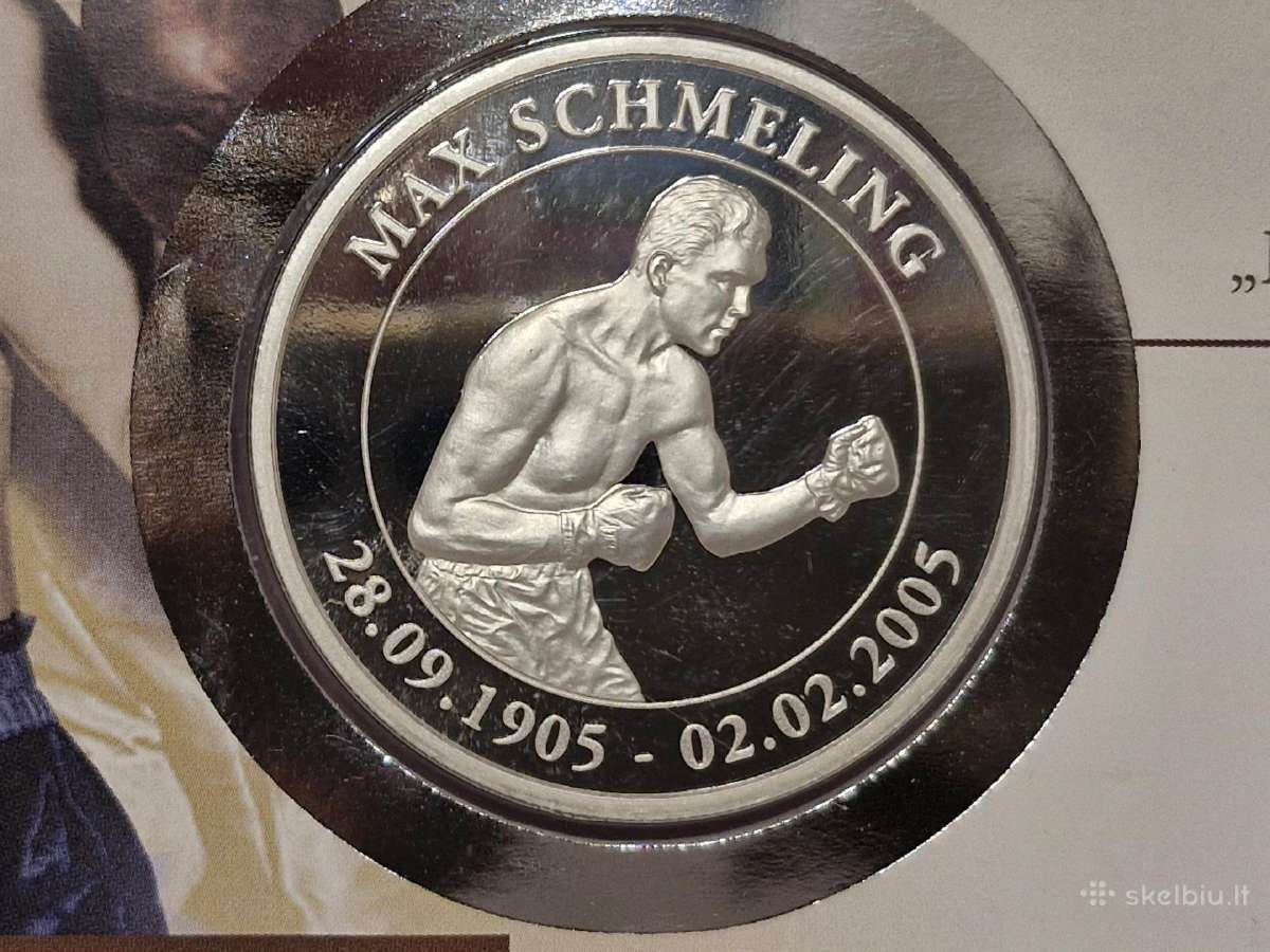 Proginis vokas su medaliu Max Schmeling Boksas - nuotraukos Nr. 2