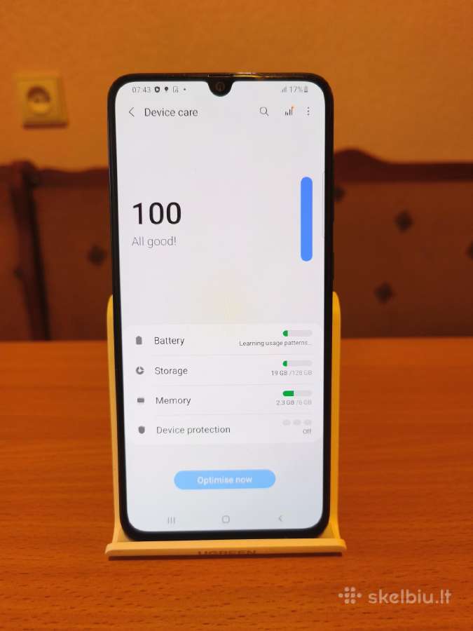 Mėlynas Samsung Galaxy A70,128gb - nuotraukos Nr. 7