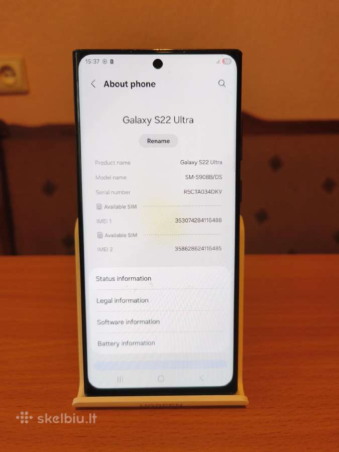 Samsung Galaxy S22 Ultra, 128gb - nuotraukos Nr. 6