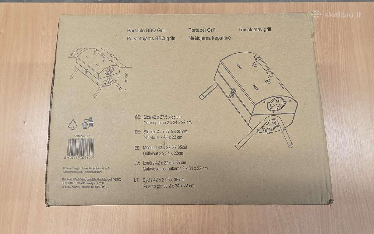 Mobilus Bbq Grilis naujas, nenaudotas - nuotraukos Nr. 6