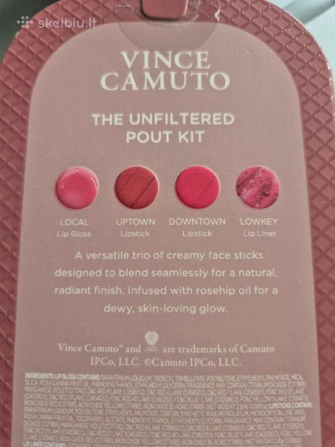 Vince Camuto lūpų makiažo rinkinys - nuotraukos Nr. 2