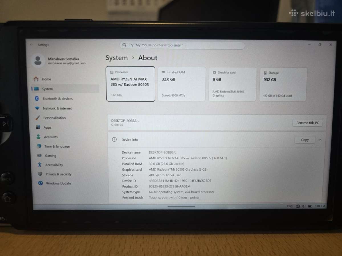 Gpd Win 5 - nuotraukos Nr. 7