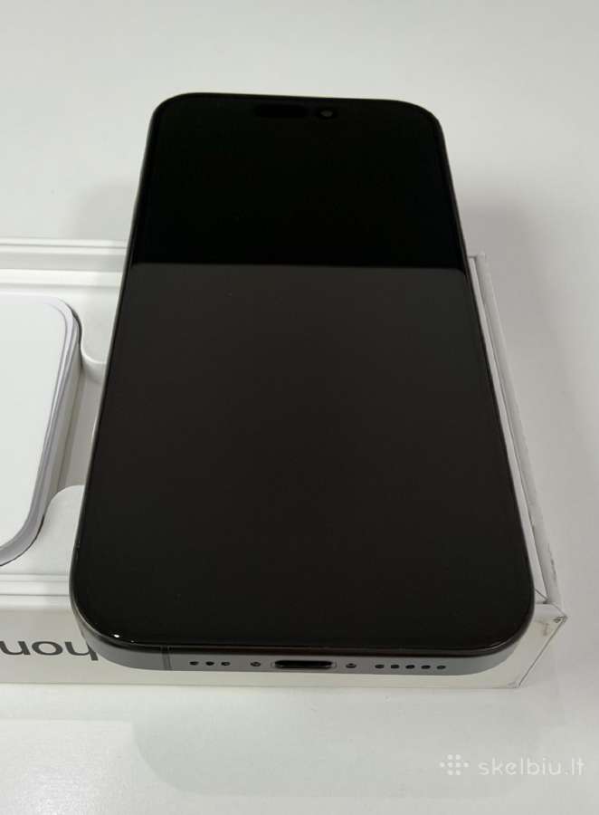 Puikios būklės iPhone 15 Pro 128gb Black Titanium - nuotraukos Nr. 4