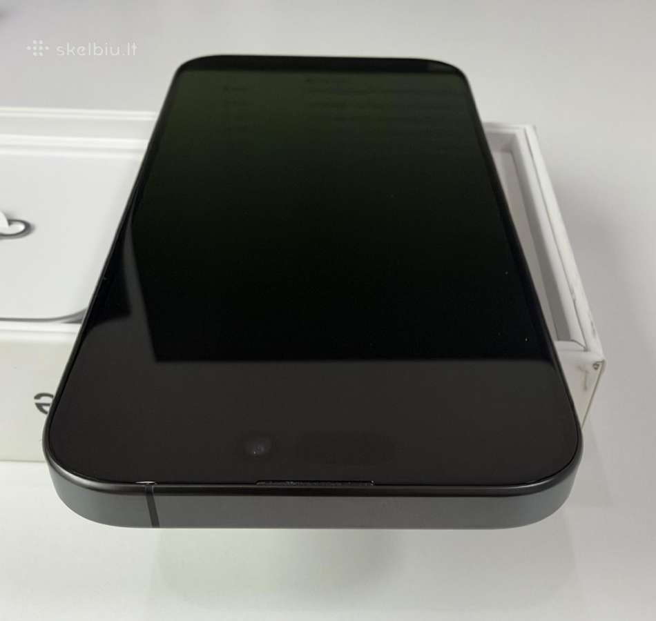 Puikios būklės iPhone 15 Pro 128gb Black Titanium - nuotraukos Nr. 5