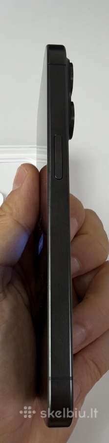 Puikios būklės iPhone 15 Pro 128gb Black Titanium - nuotraukos Nr. 7