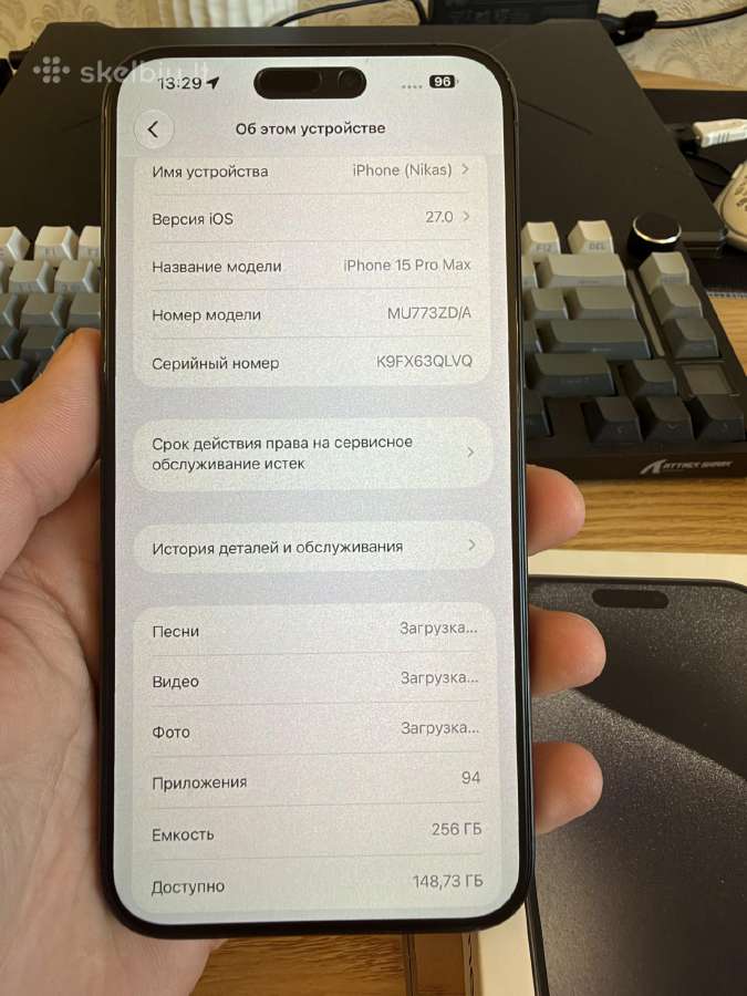 iPhone 15 pro max 256gb - nuotraukos Nr. 5