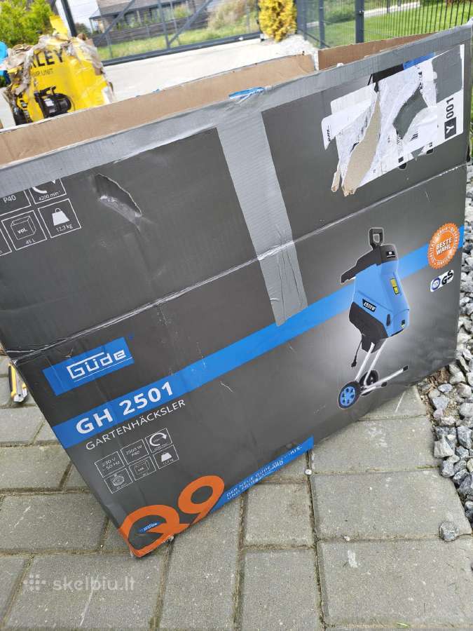 Güde Gh 2501 2500w šakų smulkintuvas - nuotraukos Nr. 3