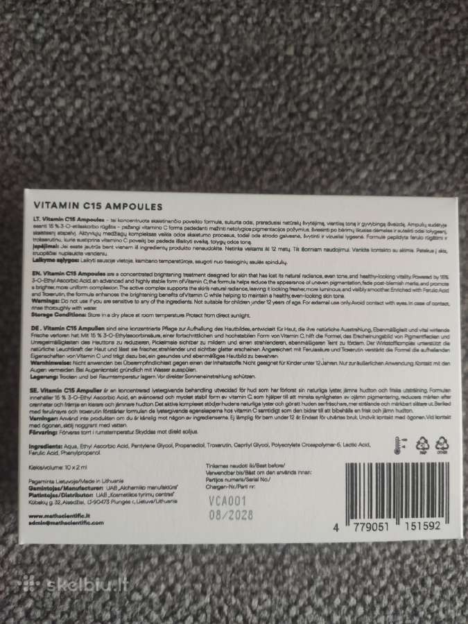 Math vitamino C ampulės - nuotraukos Nr. 3
