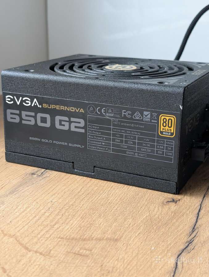 Evga 650 G2 Gold psu - nuotraukos Nr. 2