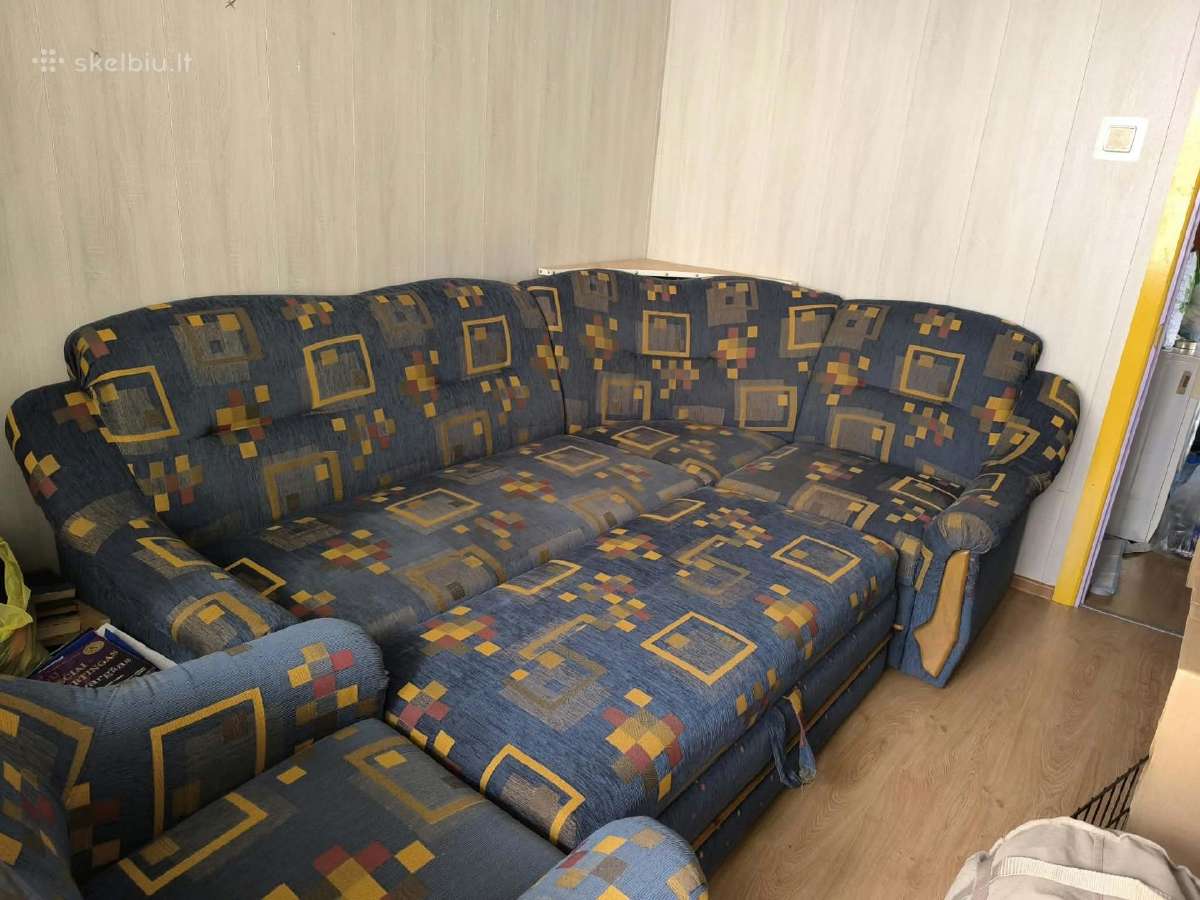 Parduodamas kampas su miegama dalimi ir foteliu - nuotraukos Nr. 3