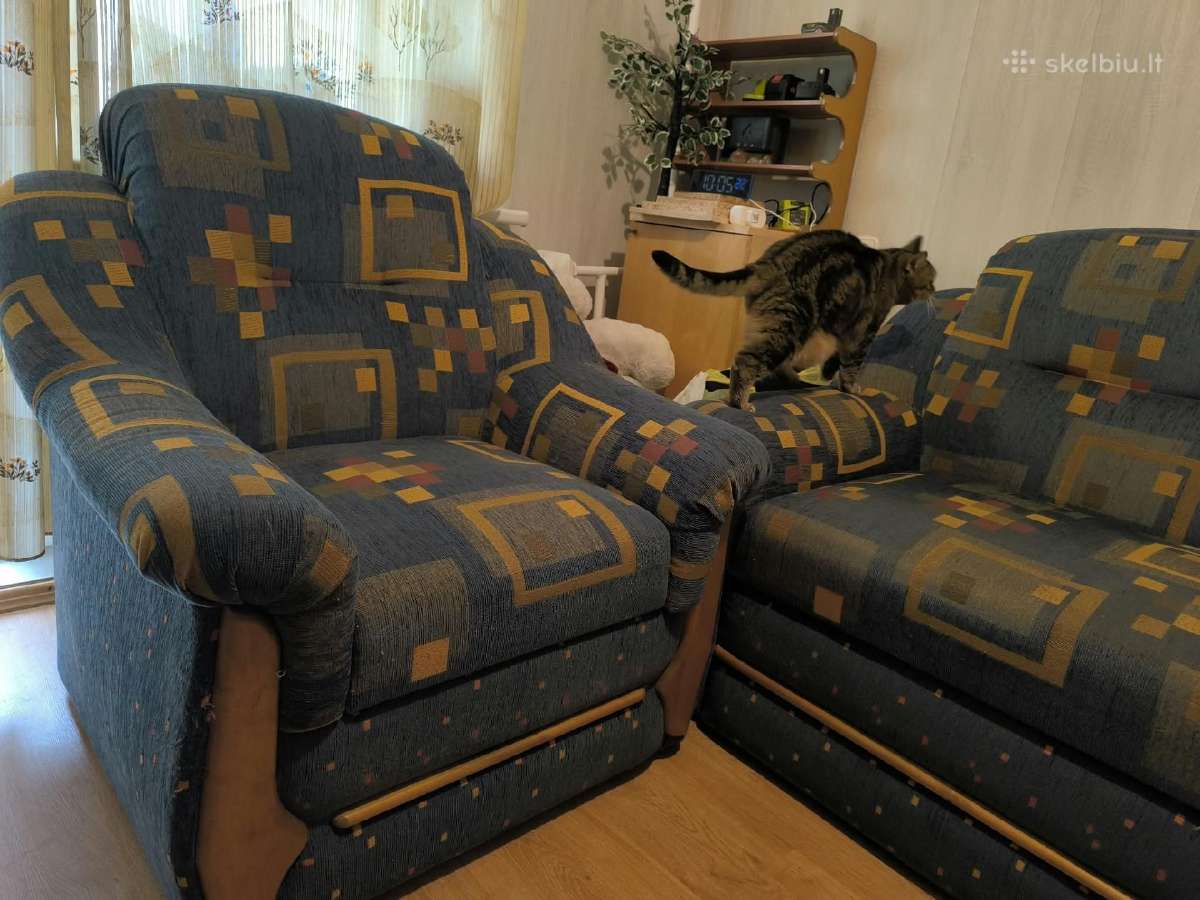 Parduodamas kampas su miegama dalimi ir foteliu - nuotraukos Nr. 8