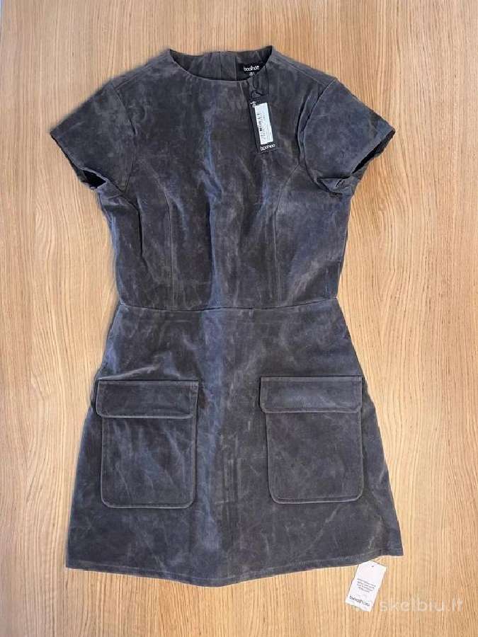 Boohoo pilka mini suknelė, Eu 36 / S, nauja - nuotraukos Nr. 6