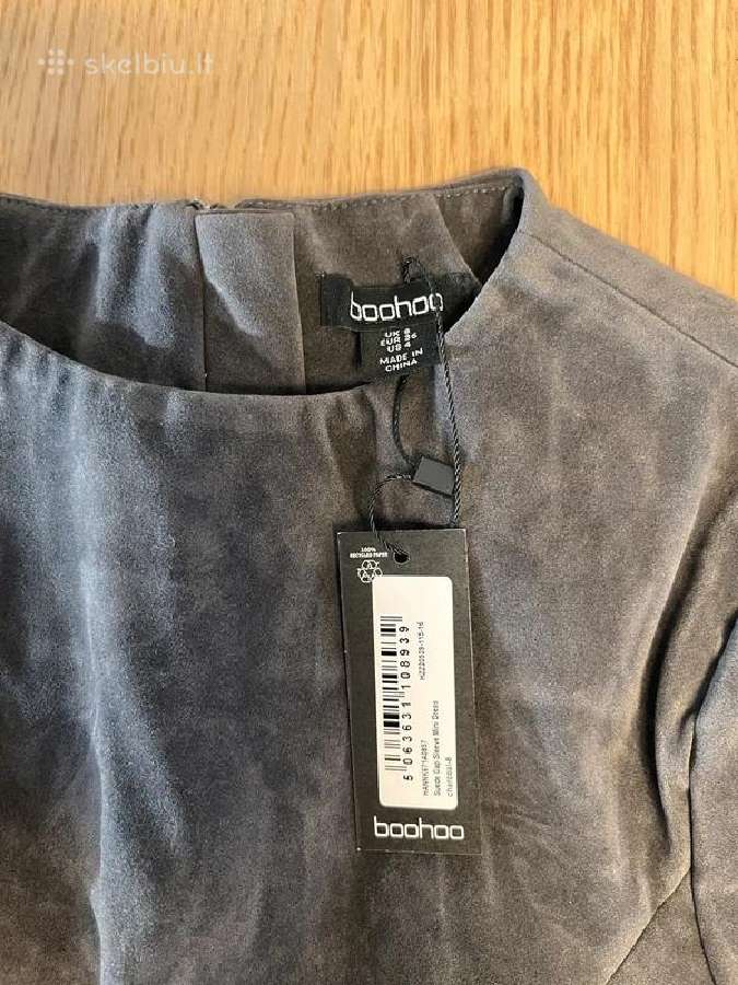 Boohoo pilka mini suknelė, Eu 36 / S, nauja - nuotraukos Nr. 7