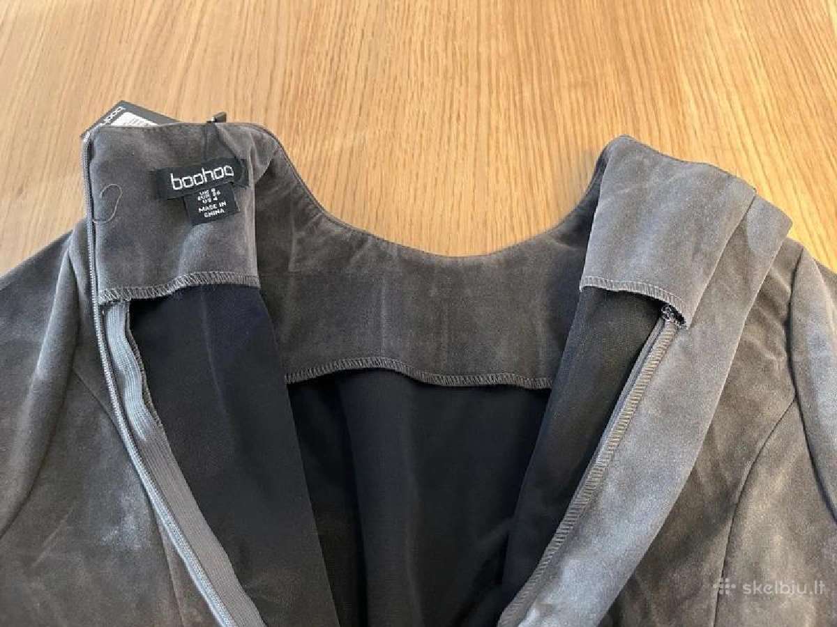Boohoo pilka mini suknelė, Eu 36 / S, nauja - nuotraukos Nr. 10
