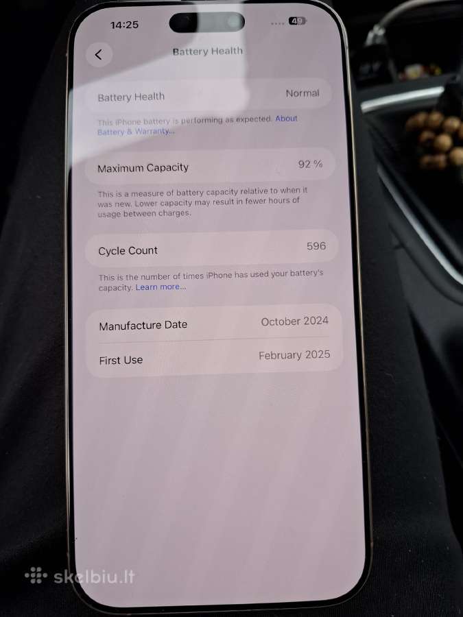 iPhone 16 Pro Max 256gb - nuotraukos Nr. 4