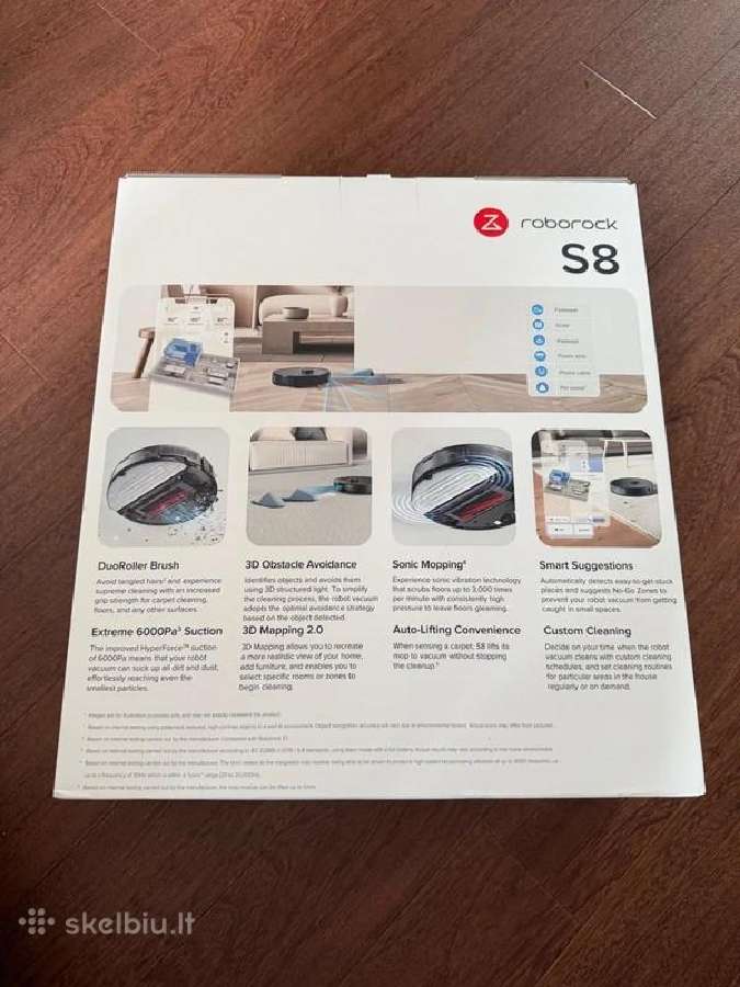Siurblys robotas Roborock S8 juodas su garantija - nuotraukos Nr. 18