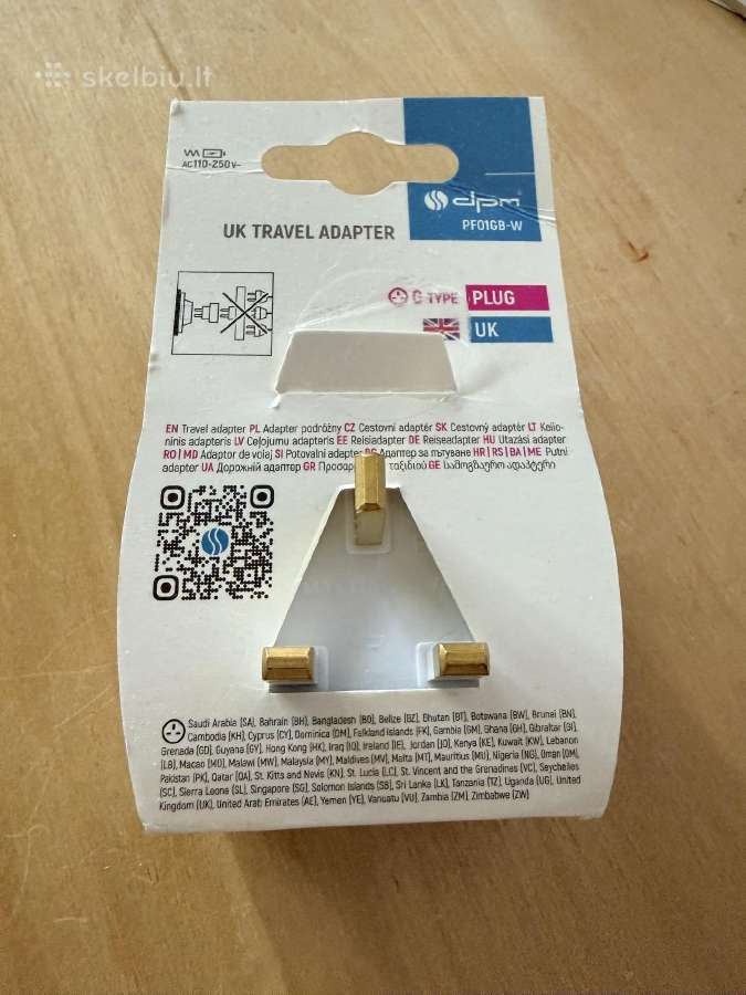 UK travel adapteris - nuotraukos Nr. 2
