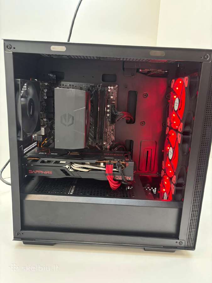 Stacionarius komiuteris Ryzen 5 5600 16gb 6700xt - nuotraukos Nr. 4