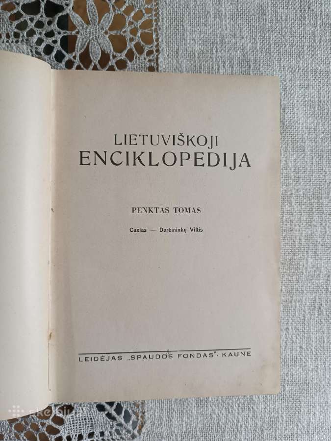 Lietuviškoji enciklopedija 1936m. - nuotraukos Nr. 26