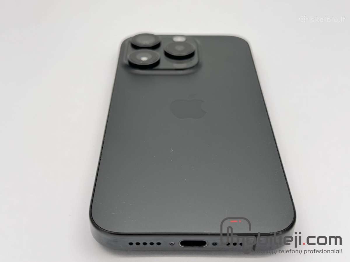Apple iPhone 15 Pro 128gb Black Titanium - nuotraukos Nr. 3