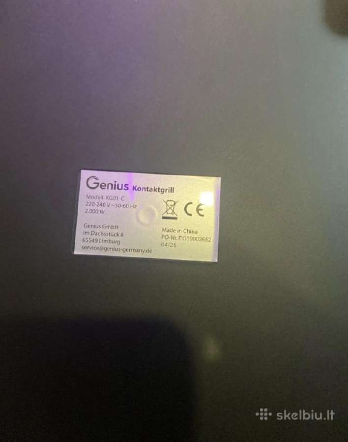 Kontaktinis grilis Genius Chef (Cerafit Ed. - nuotraukos Nr. 12