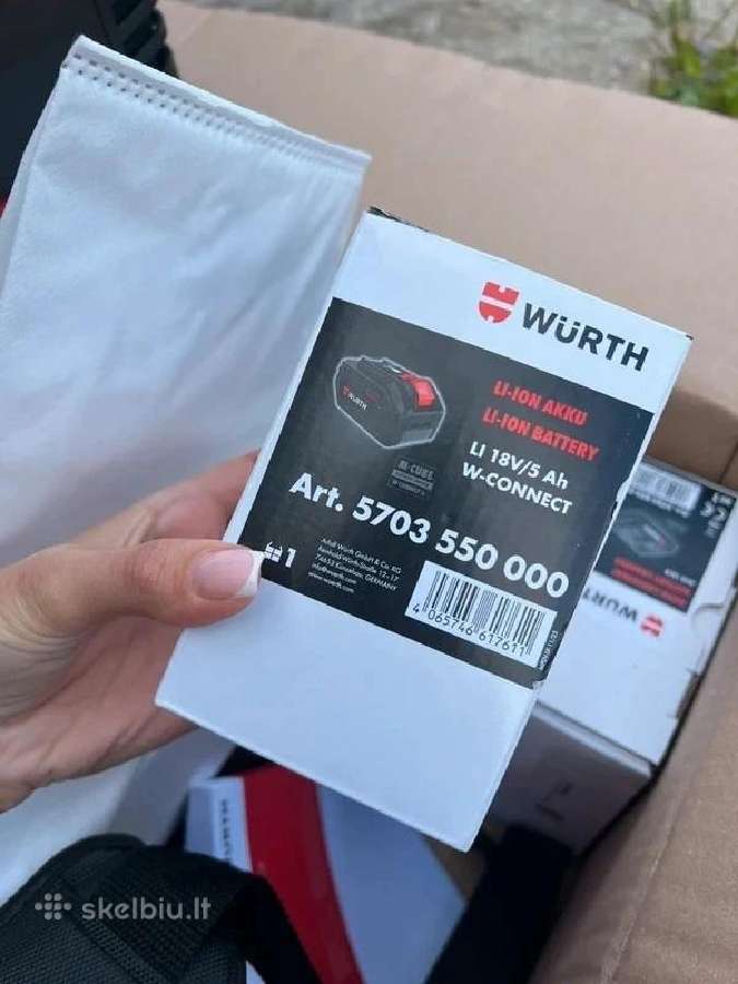 Würth akumuliatorinis siurblys - nuotraukos Nr. 5