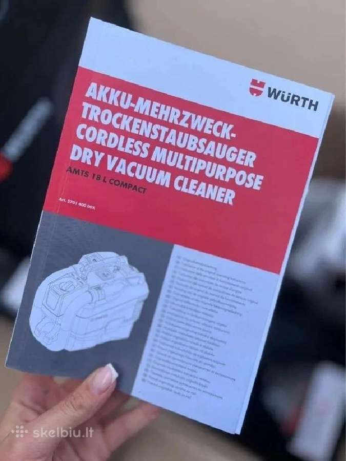 Würth akumuliatorinis siurblys - nuotraukos Nr. 9