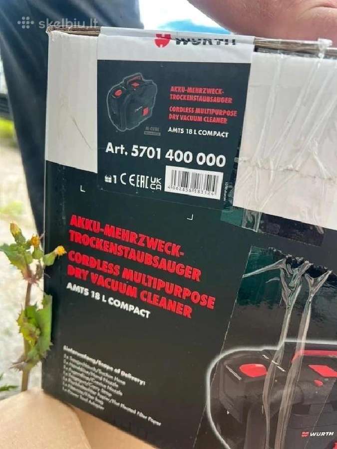 Würth akumuliatorinis siurblys - nuotraukos Nr. 10