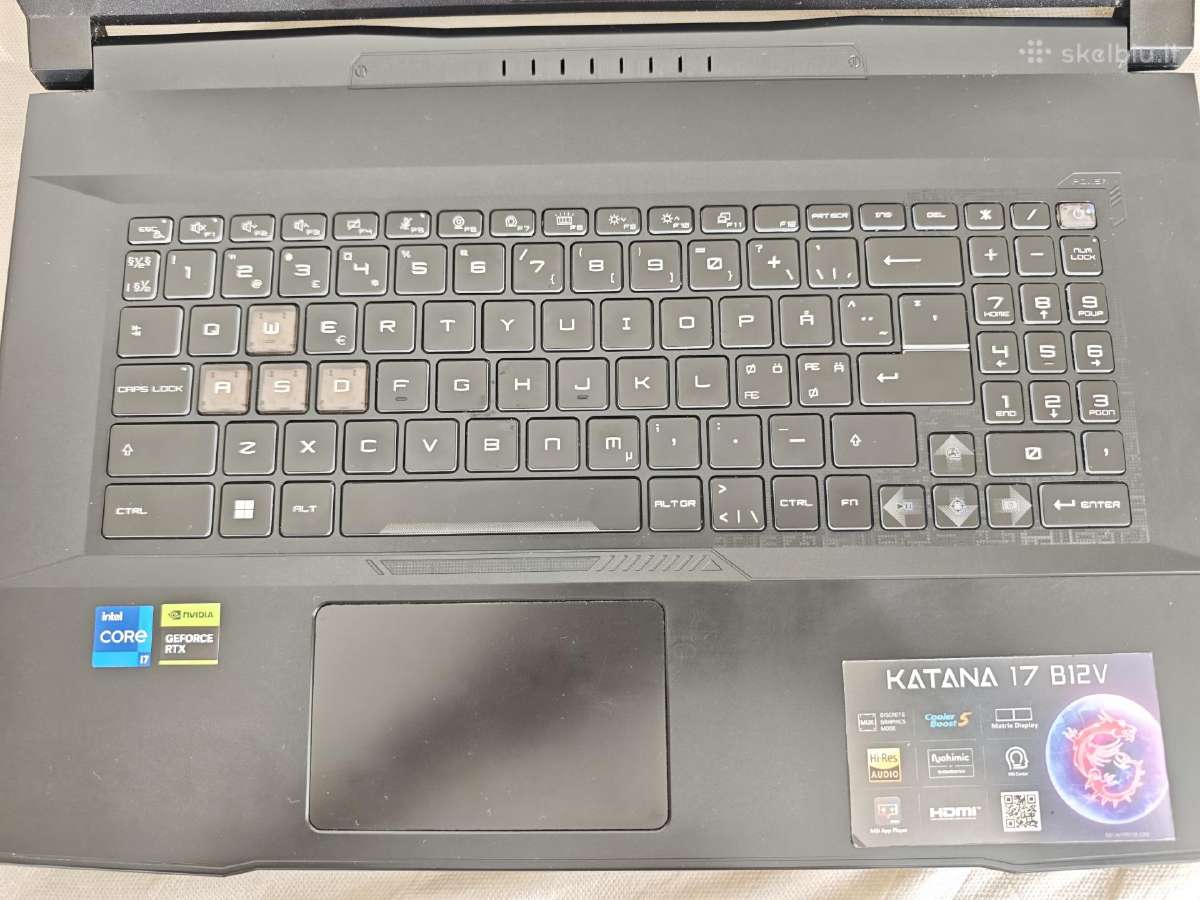 Msi Katana 17, i7, Rtx 4060 - nuotraukos Nr. 3