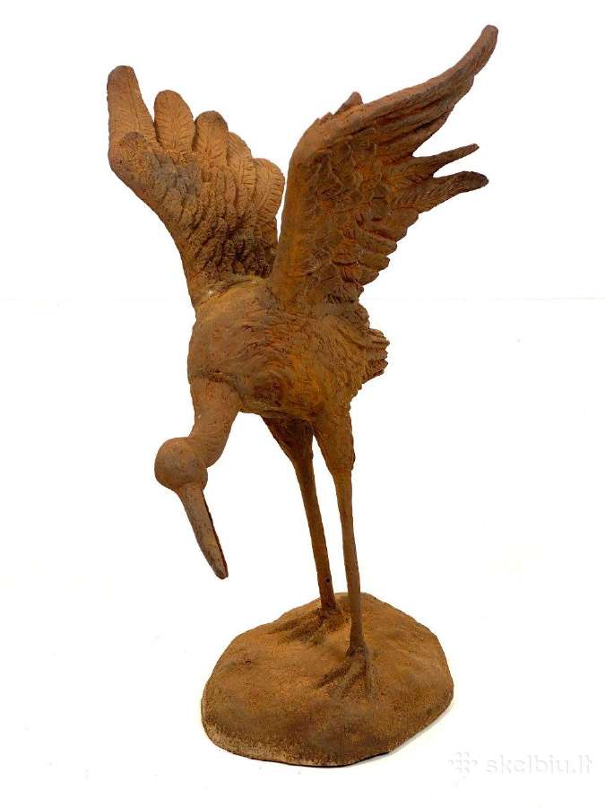 Ketaus lauko statula "Gandras" - nuotraukos Nr. 3