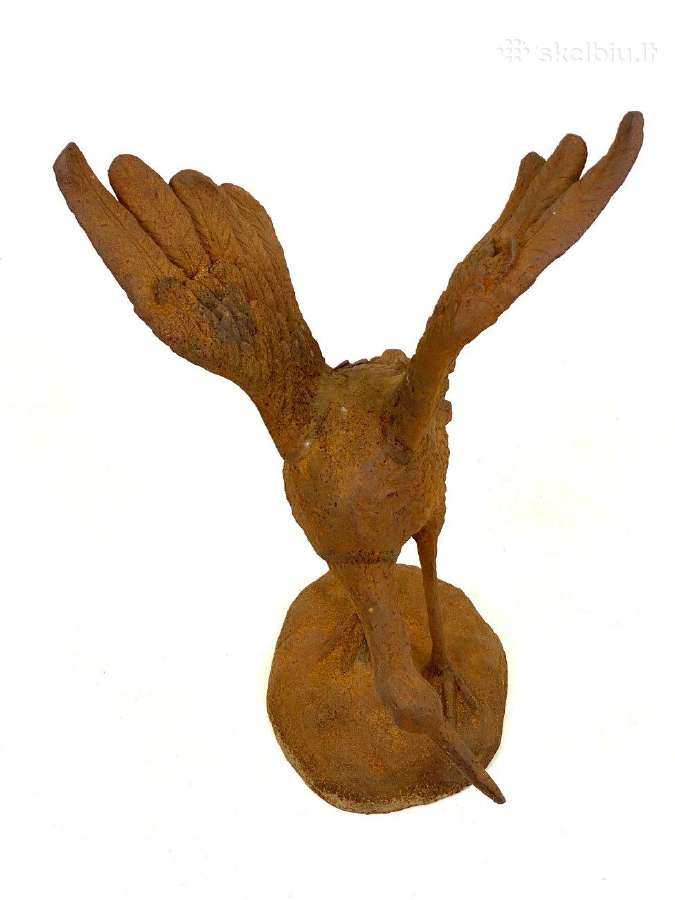 Ketaus lauko statula "Gandras" - nuotraukos Nr. 6