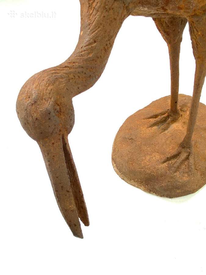 Ketaus lauko statula "Gandras" - nuotraukos Nr. 12