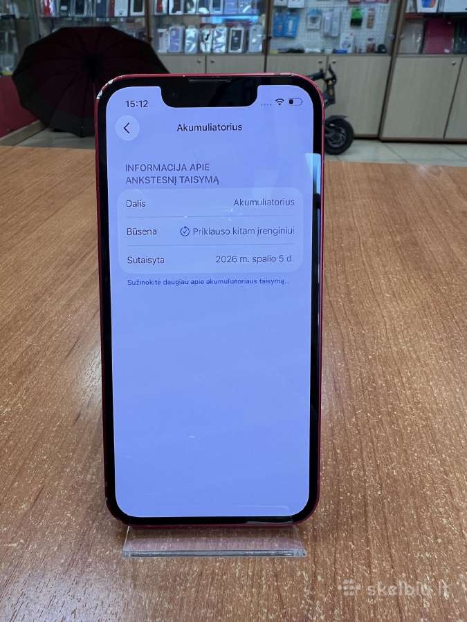 Apple iPhone 13 Mini 128 GB (Naudotas) - nuotraukos Nr. 2