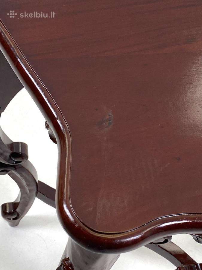 Raudonmedžio barokinio stiliaus konsolė 4v - nuotraukos Nr. 16
