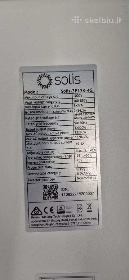 Solis s4 inverteris 12kw - nuotraukos Nr. 3