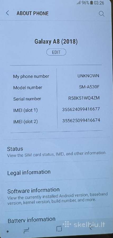 Samsung A8 - nuotraukos Nr. 2