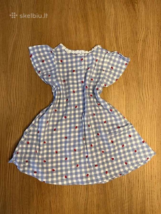 C&a Baby Club languota suknelė su braškėmis, 86 cm - nuotraukos Nr. 2